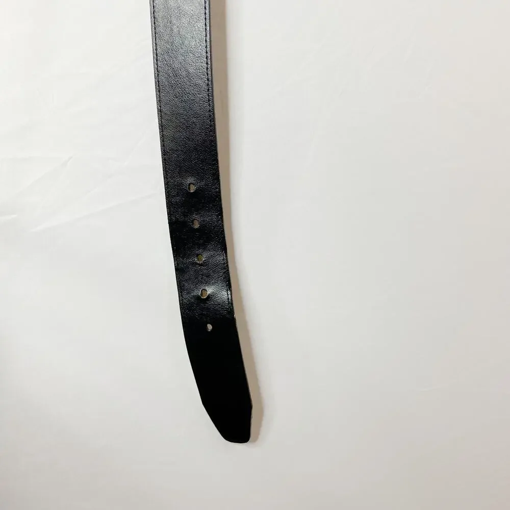 MICHAEL Michael Kors Black Leather Belt Size Large - Picture 14 of 14
